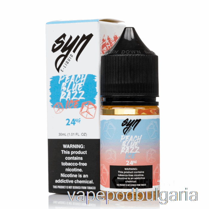 Vape Bulgaria Ice Peach Blue Razz - Syn Salts - 30ml 24mg